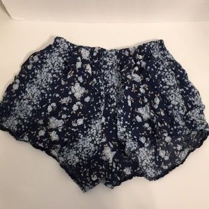 Brandy Melville Blue Floral Shorts